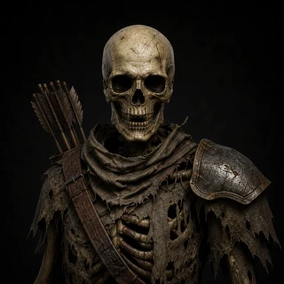 Skeleton Bowman portrait